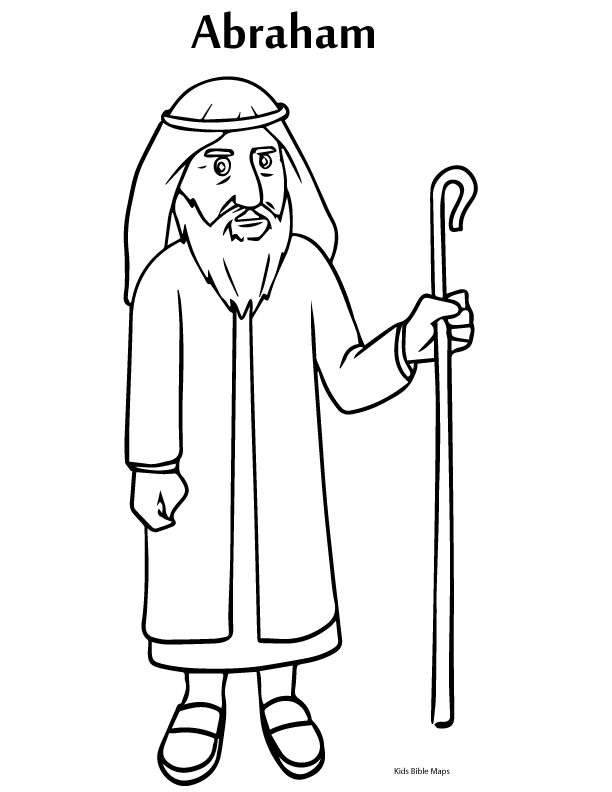 Abraham Coloring Book Image for Print