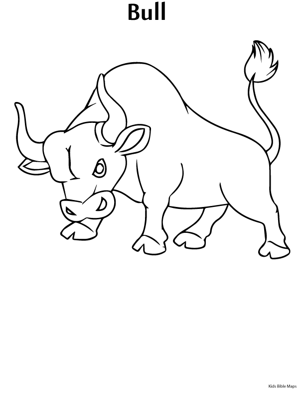 Bull Coloring Book Printable