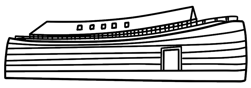 Noah's Ark Coloring Book Image for Print