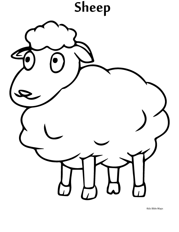 Sheep Coloring Book Printable