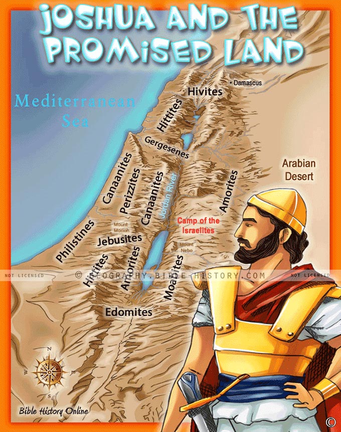 What does the map of the Promised Land look like?